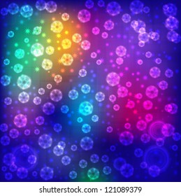 Abstract background colorful lights.