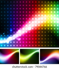 Abstract background colorful lights, vector.