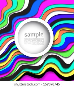 Abstract background/ colorful line