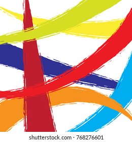 Abstract background with colorful lines.