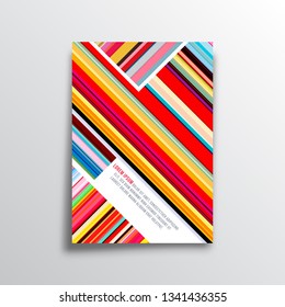 Abstract background with colorful lines for the banner, flyer, poster, brochure cover or other printing products. Vector illustration.