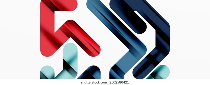 Abstract background - colorful lines composition. Technology or business digital template