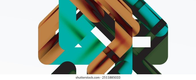 Fondo Abstractas - composición de líneas coloridas. Tecnología o Plantilla digital empresarial