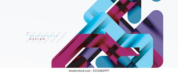 Fondo Abstractas - composición de líneas coloridas. Tecnología o Plantilla digital empresarial
