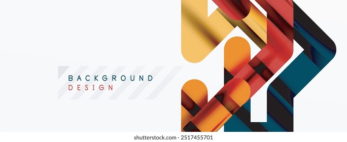 Fondo Abstractas - composición de líneas coloridas. Tecnología o Plantilla digital empresarial
