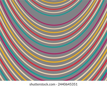 Abstract Background of Colorful Lines. Geometric Digital Art. Modern wallpaper.