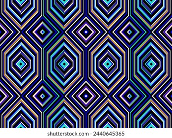 Fondo abstracto de líneas coloridas. Arte Digital Geométrico. Papel pintado moderno.
