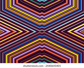 Fondo abstracto de líneas coloridas. Arte Digital Geométrico. Papel pintado moderno.