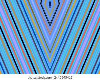 Fondo abstracto de líneas coloridas. Arte Digital Geométrico. Papel pintado moderno.