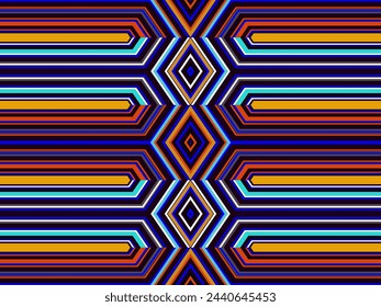 Abstrakter Hintergrund von bunten Linien. Geometrische digitale Kunst. Moderne Tapeten.