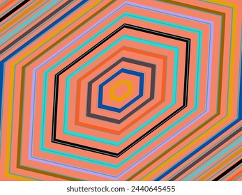 Abstract Background of Colorful Lines. Geometric Digital Art. Modern wallpaper.