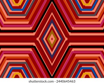 Abstract Background of Colorful Lines. Geometric Digital Art. Modern wallpaper.