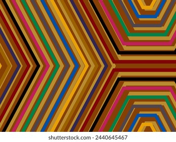 Abstract Background of Colorful Lines. Geometric Digital Art. Modern wallpaper.