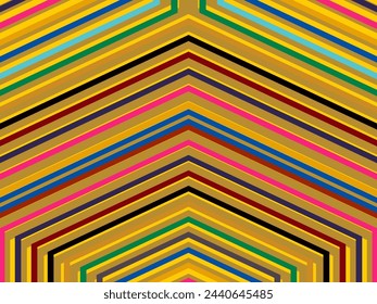 Fondo abstracto de líneas coloridas. Arte Digital Geométrico. Papel pintado moderno.