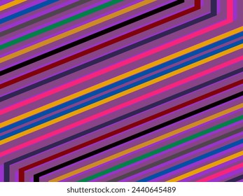 Fondo abstracto de líneas coloridas. Arte Digital Geométrico. Papel pintado moderno.