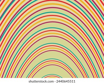 Abstract Background of Colorful Lines. Geometric Digital Art. Modern wallpaper.
