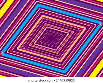 Abstract Background of Colorful Lines. Geometric Digital Art. Modern wallpaper.