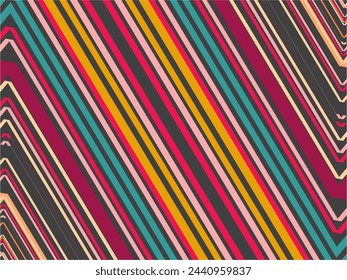 Abstract Background of Colorful Lines. Geometric Digital Art. Modern wallpaper.