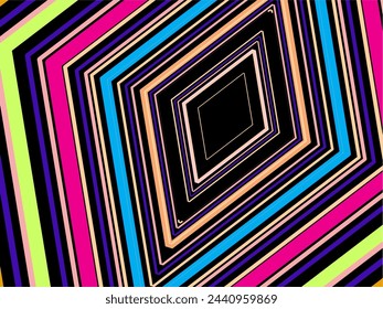 Fondo abstracto de líneas coloridas. Arte Digital Geométrico. Papel pintado moderno.
