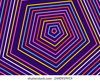 Abstract Background of Colorful Lines. Geometric Digital Art. Modern wallpaper.