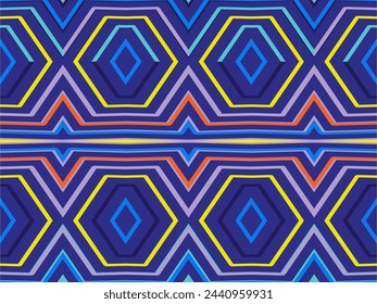 Abstract Background of Colorful Lines. Geometric Digital Art. Modern wallpaper.