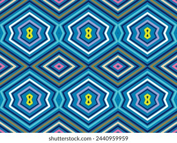 Abstract Background of Colorful Lines. Geometric Digital Art. Modern wallpaper.