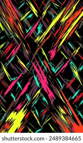 abstract background with colorful lines on a black background