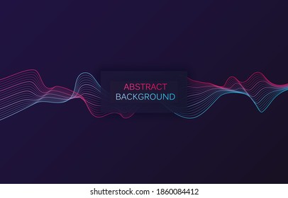 Abstract background with colorful lines, waves. Vector illustration. EPS 10