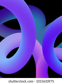 Abstract background with colorful liquid gradient lines. Poster background