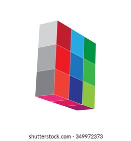 Abstract background. Colorful logo design 
