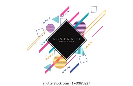 Fondo abstracto con logo colorido, fondo artístico de afiches