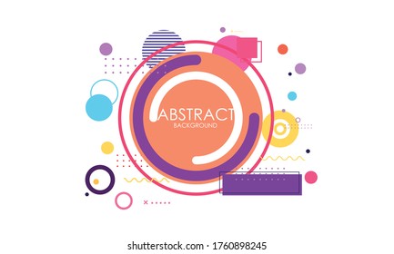 Abstract background with colorful logo, poster art background