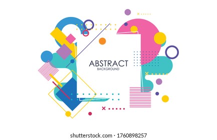 Abstrakter Hintergrund mit buntem Logo, Poster-Art-Hintergrund