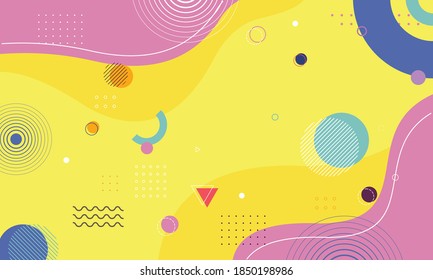 Abstract background with colorful logo, poster art background