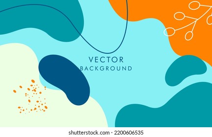 Fondo abstracto con logo colorido, fondo artístico de afiches