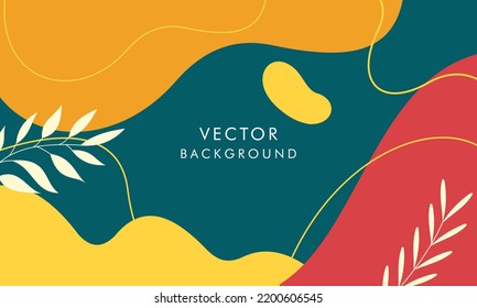 Abstract background with colorful logo, poster art background