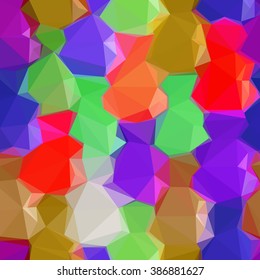 Abstract Background, Colorful Low Poly Design. Vector