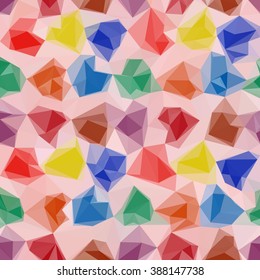 Abstract Background, Colorful Low Poly Design. Vector
