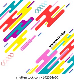 Abstract background with colorful melting elements. Vector pattern.