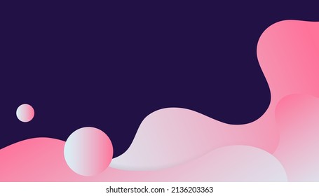 Abstract background with colorful and modern concept.  Trendy gradient shapes composition. Minimal geometric background with gradient color. Vector