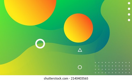 Abstract background with colorful and modern concept. Fluid shapes composition with trendy gradients. Eps10 vector 
