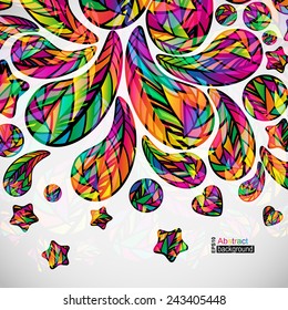 Abstrakter Hintergrund mit bunten Mosaik-Design-Elementen. 