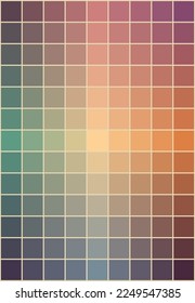 Abstract background with colorful mosaic pattern in retro style. Gradient square shape. Design for vector illustration.