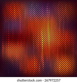 Abstract background of colorful mosaic of red orange colors