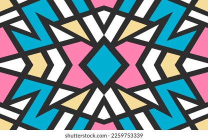 Abstract background with colorful mosaic tile pattern. Colorful abstract mosaic tile