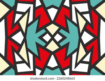 Abstract background with colorful mosaic tile pattern. Colorful abstract mosaic tile