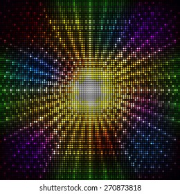 Abstract background of colorful mosaics