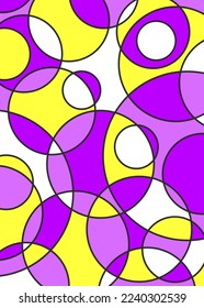 Abstract background with colorful overlapping circles pattern