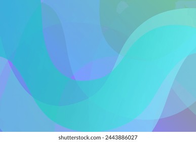 Abstract background of colorful overlapping curved lines
