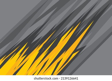 Abstract background with colorful overlapping sharp and zigzag lines pattern. Abstract racing ornament